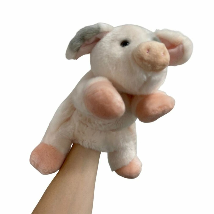 Puppets * | Free Delivery Pig Full Bodied Hand Puppet Soft Plush Toy Stuffed Animal By The Puppet Company