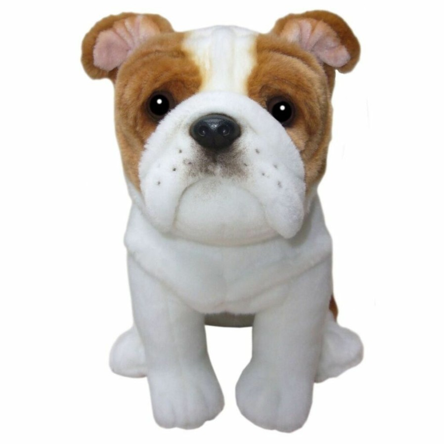 Animals * | Fashion Bulldog Sitting Soft Plush Toy 30Cm Stuffed Animal Faithful Friends Collectables