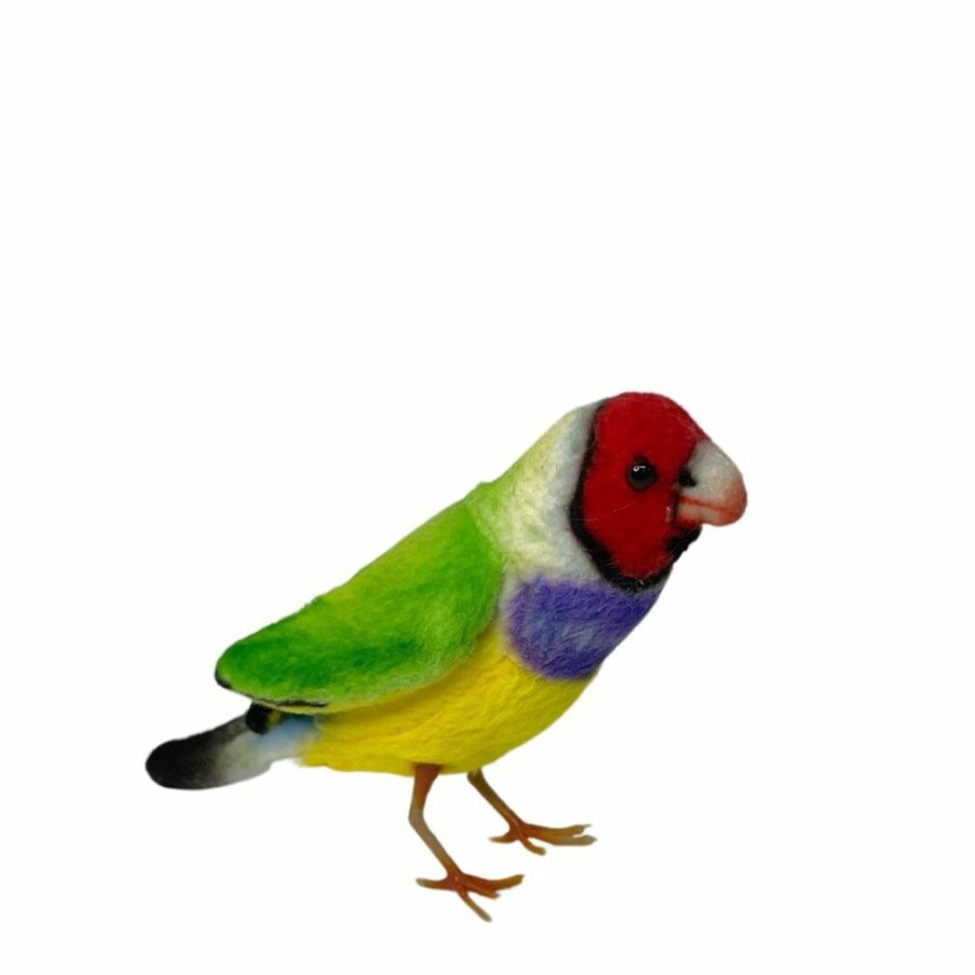 Animals * | Fashion Gouldian Finch Soft Plush Toy By Hansa