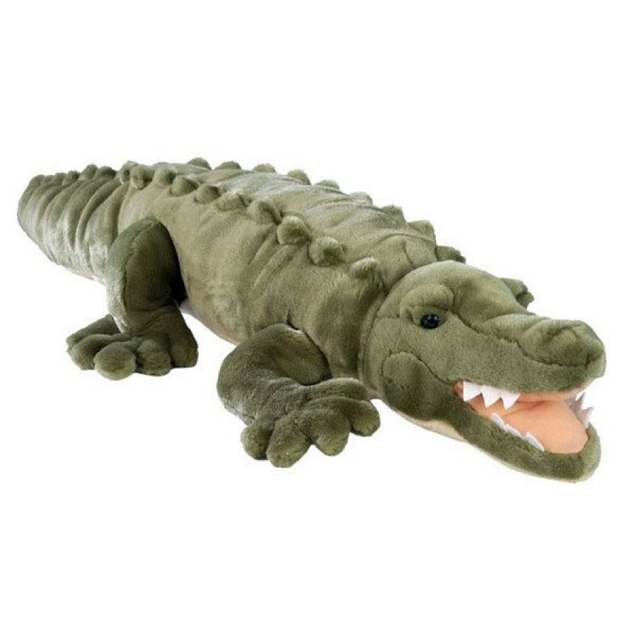 Animals * | New Threads Crocodile Extra Large Stuffed Soft Toy Wild Republic