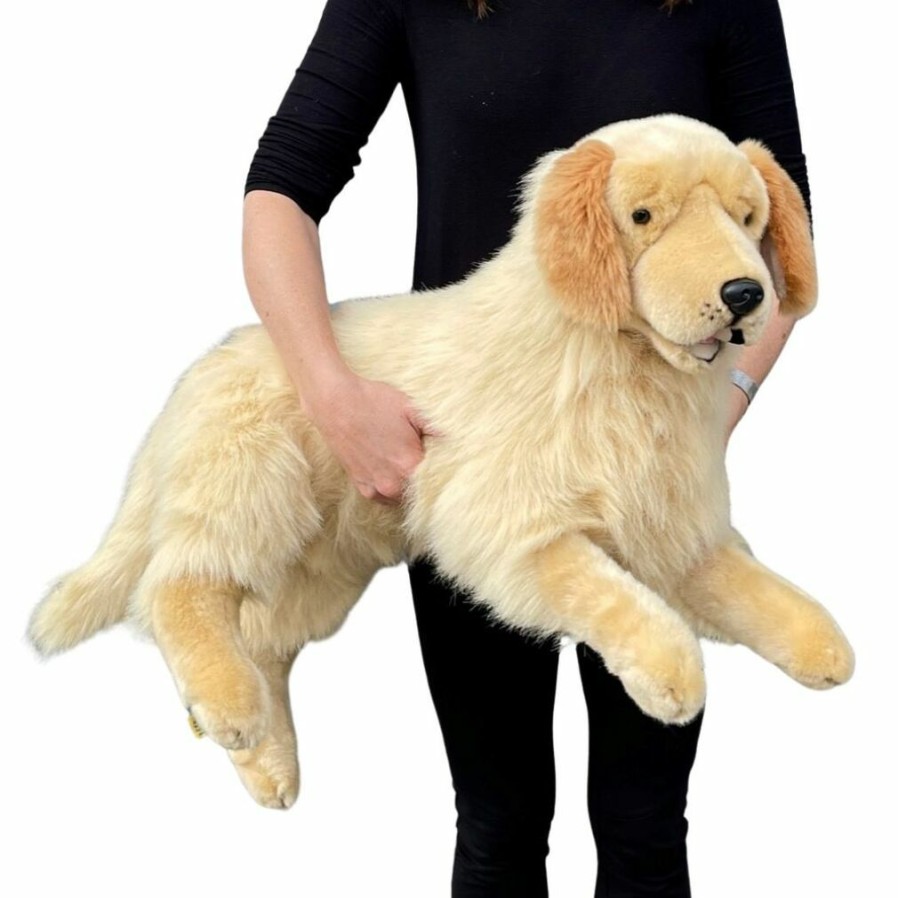 Animals * | Bocchetta Plush Toys New Threads Golden Retriever Plush Stuffed Dog Extra Large Spencer By Bocchetta