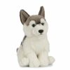 Animals * | Best Price Husky Dog Soft Plush Toy By Living Nature