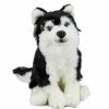 Animals * | New Threads Siberian Husky Dog Sitting Soft Plush Toy 30Cm Stuffed Animal Faithful Friends Collectables