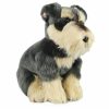 Animals * | Outlet Schnauzer Dog Sitting Soft Plush Toy 30Cm Stuffed Animal Faithful Friends Collectables