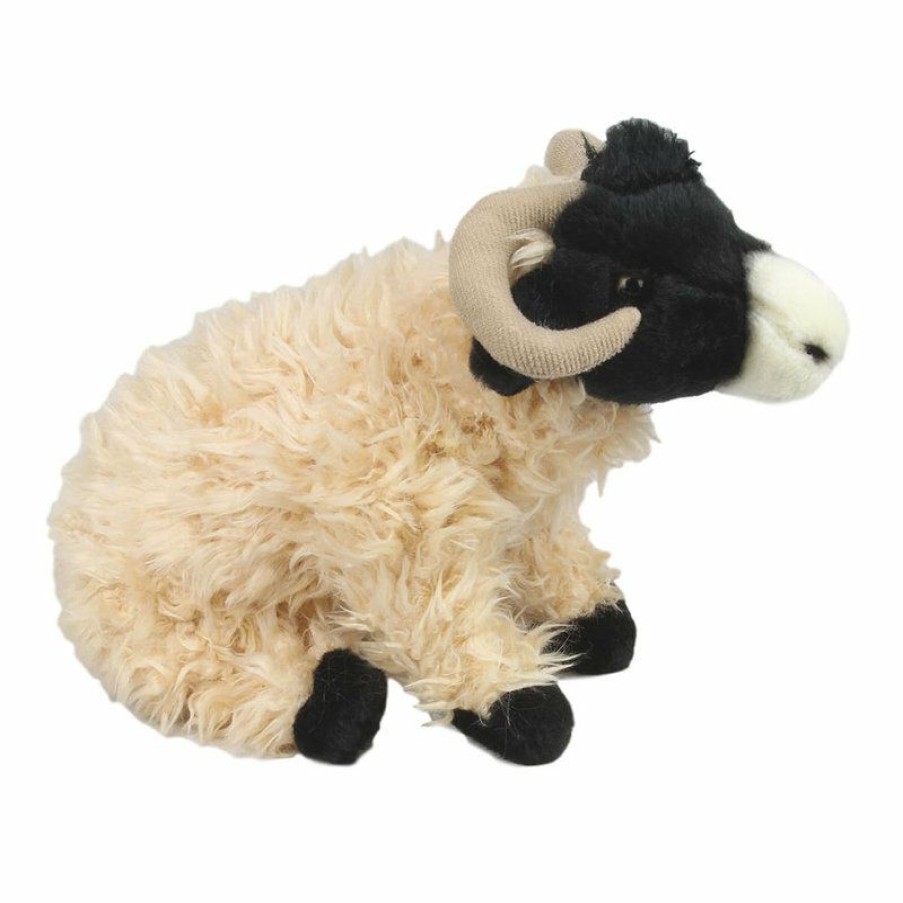 Animals * | Free Delivery Sheep Black Faced Sitting Soft Plush Toy 30Cm Stuffed Animal Faithful Friends Collectables