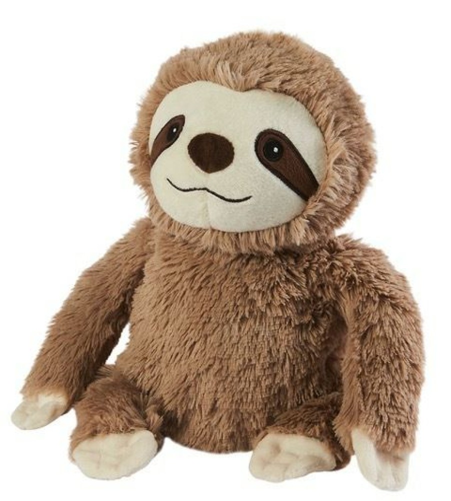 Teddy Bears * | Quick Delivery Brown Sloth Microwaveable/Chiller Soft Toy Cozy Plush