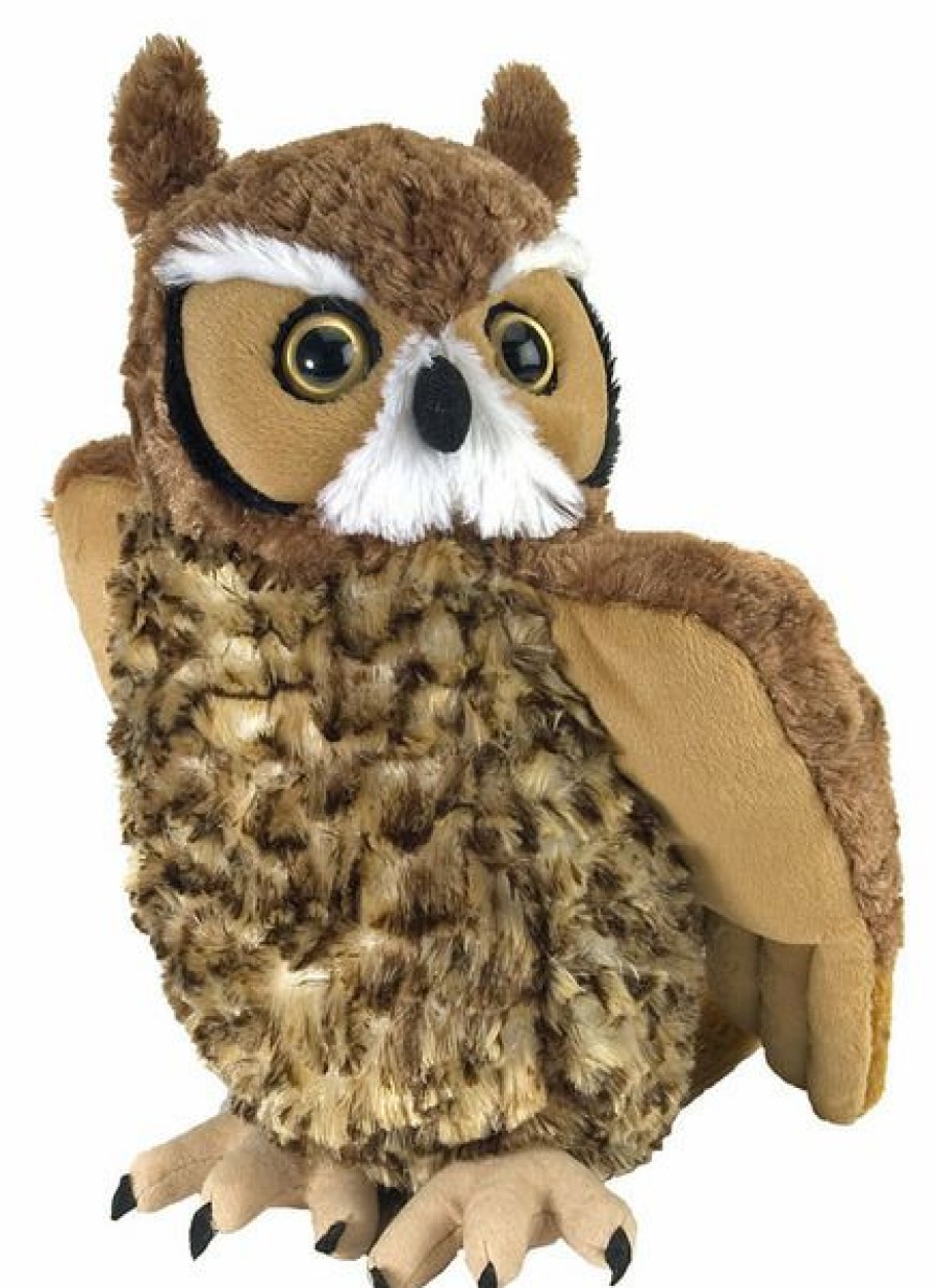 Animals * | Tendy Style Great Horned Owl 30Cm Stuffed Animal Cuddlekins By Wild Republic