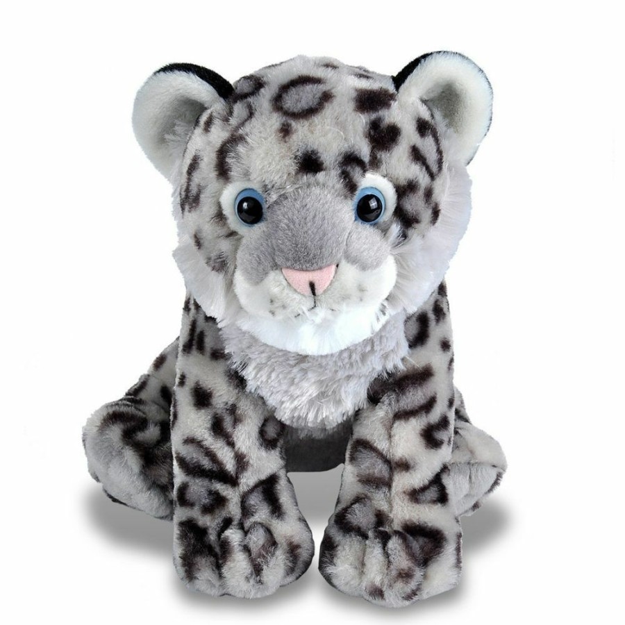 Animals * | Promotions Snow Leopard Cub Stuffed Animal 30Cm Cuddlekins By Wild Republic