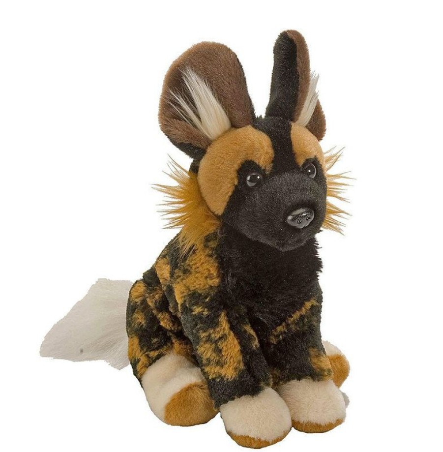 Animals * | Sale African Wild Dog Stuffed Animal 20Cm Cuddlekins Mini By Wild Republic