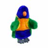 Puppets * | Elka Australia New Threads Lorikeet Hand Puppet With Sound Soft Plush Toy Stuffed Animal By Elka