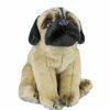 Animals * | Quick Delivery Pug Dog Fawn Sitting Soft Plush Toy 30Cm Stuffed Animal Faithful Friends Collectables