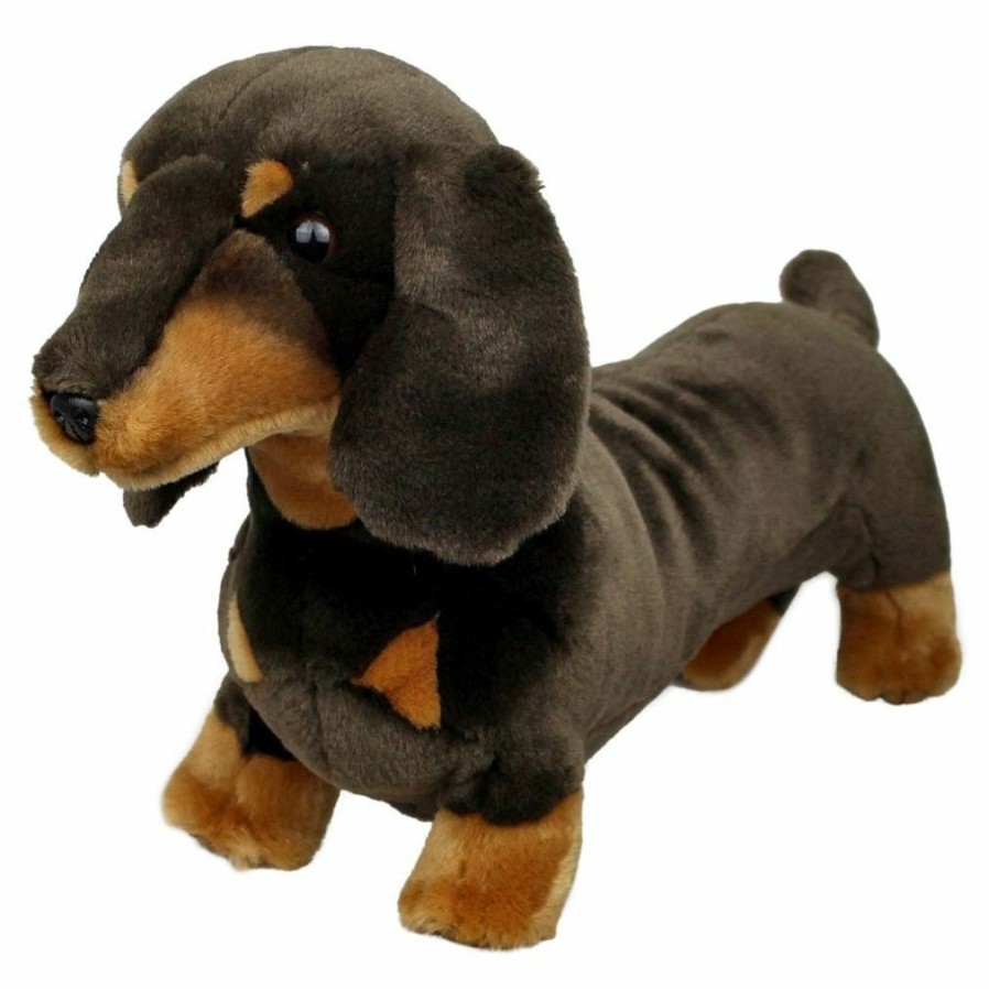 Animals * | Outlet Dachshund Sausage Dog Soft Plush Toy Called Stretch By Bocchetta Plush Toys