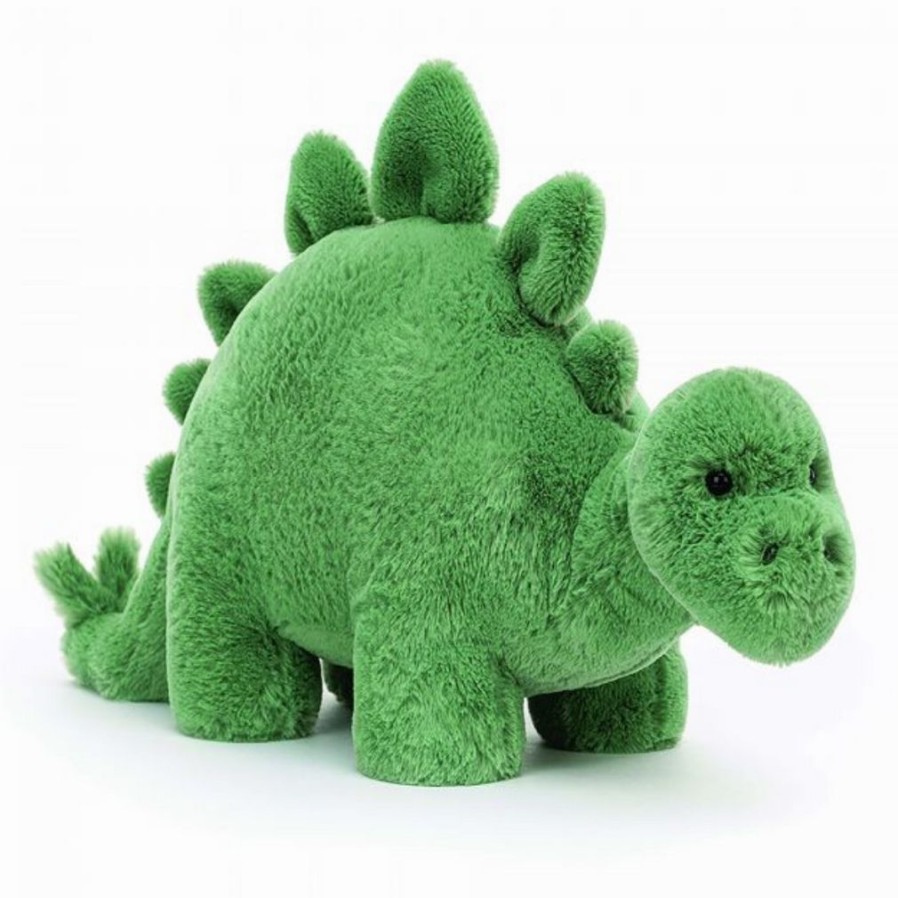 Teddy Bears * | Bargain Sale Jellycat Fossilly Stegosaurus Stuffed Animal Medium Baby Safe Soft Toy