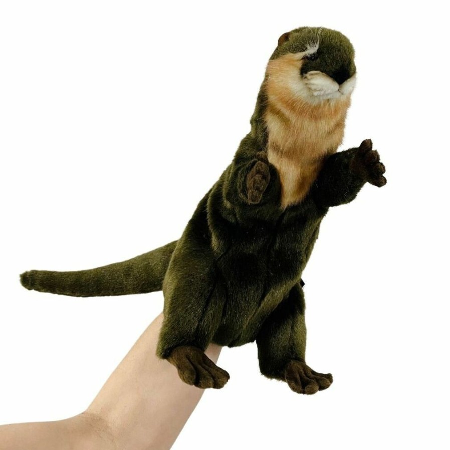 Puppets * | Tendy Style Otter Hand Puppet Soft Plush Toy By Hansa