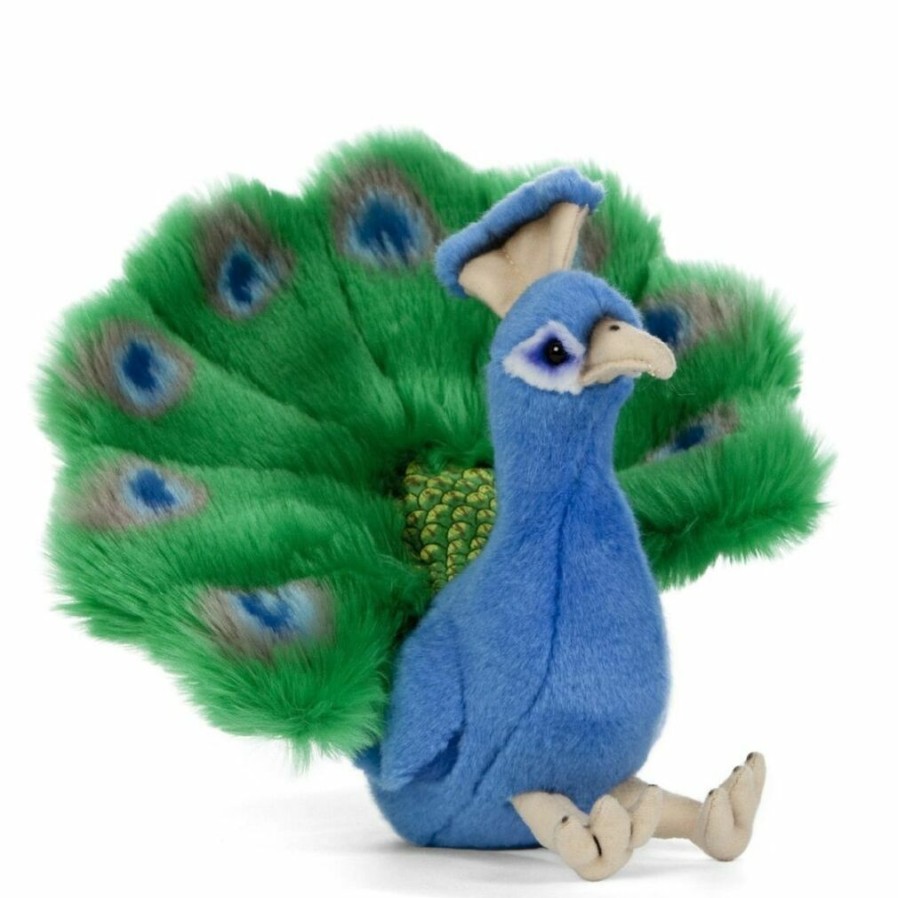 Animals * | Promotions Peacock Bird Soft Toy Living Nature