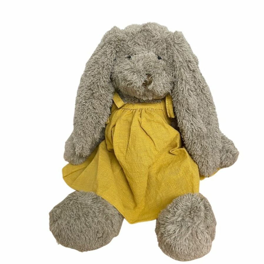 Animals * | Outlet Mrs Honey Bunny Mustard Soft Toy Nana Huchy