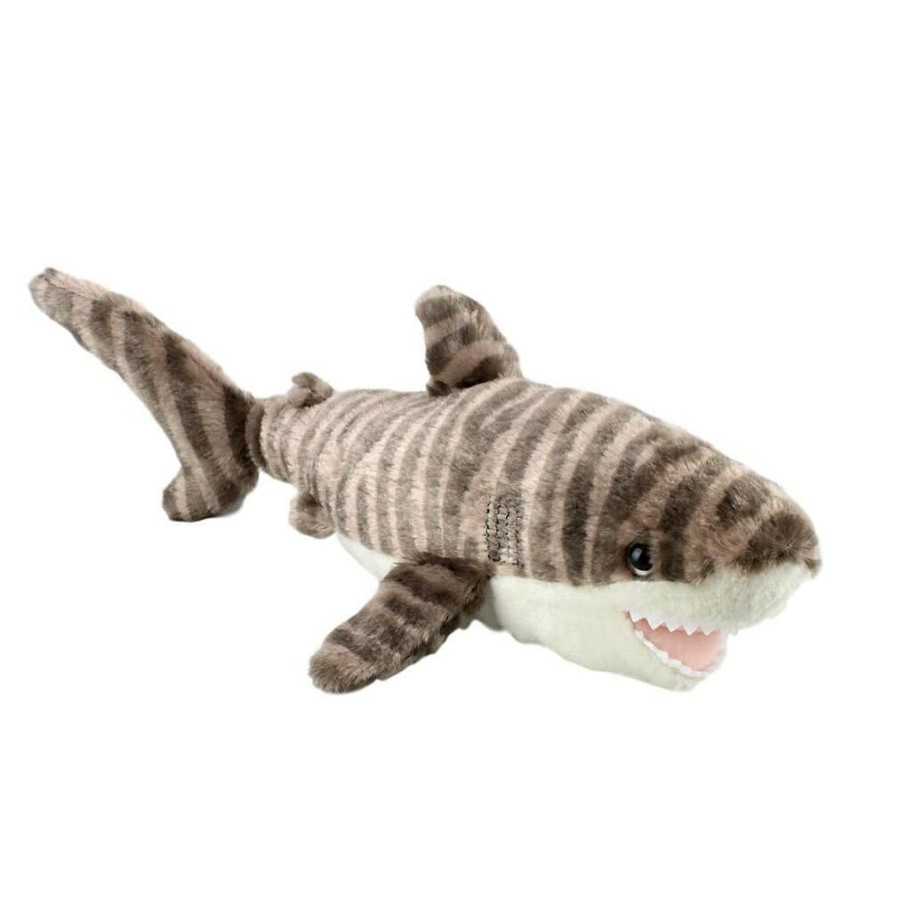 Animals * | Fashion Tiger Shark Soft Plush Toy 36Cm Cuddlekins Mini By Wild Republic