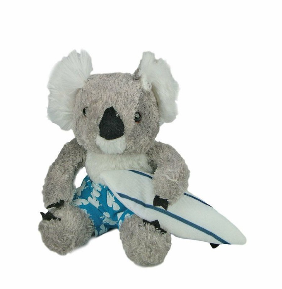 Animals * | C A Australia Best Price Koala With Surfboard Stuffed Animal Plush Toy Souvenir