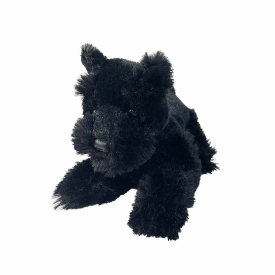 Animals * | Top Sell Janine Scottish Terrier Black Dog Soft Toy By Huggable Toys