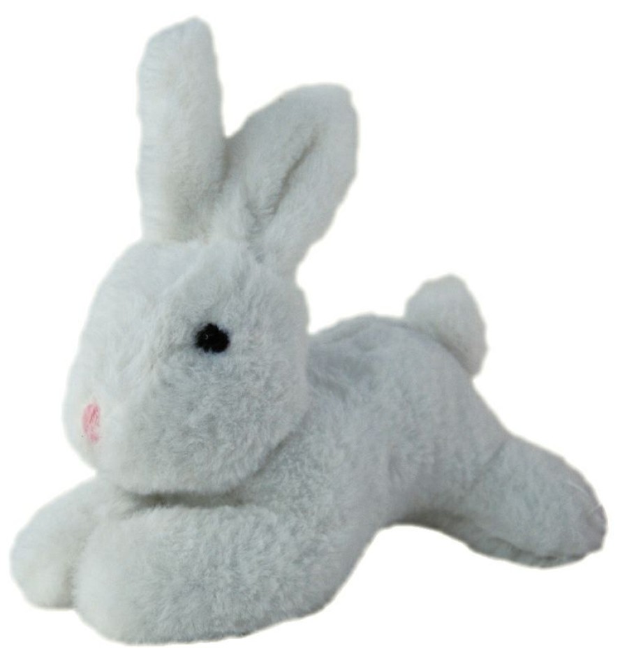 Animals * | Elka Australia Discount White Bunny Soft Plush Toy 22Cm By Elka