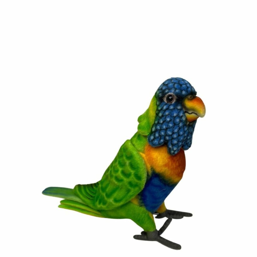 Animals * | New Threads Poseable Rainbow Lorikeet Soft Plush Toy By Hansa