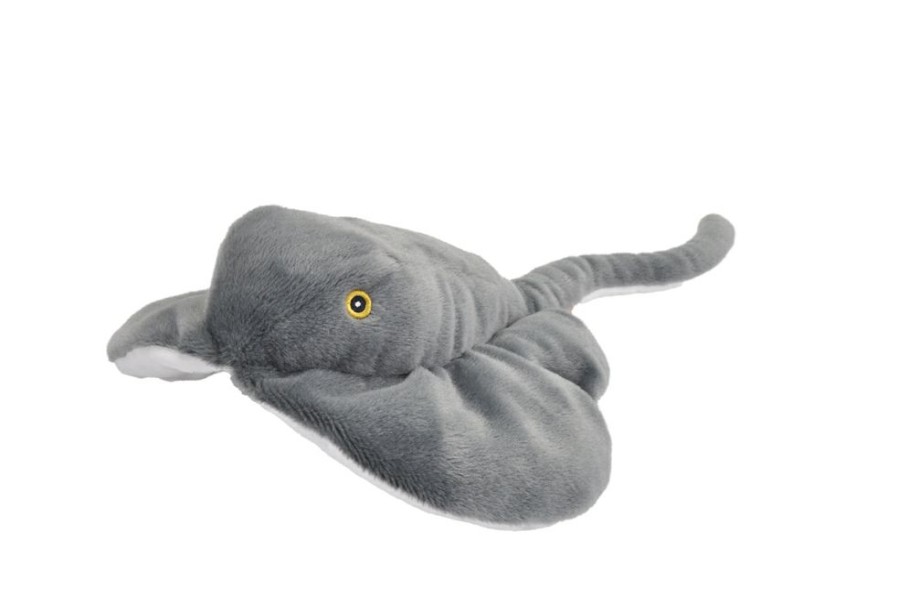 Animals * | Exclusive Design Stingray Soft Plush Toy Stuffed Animal Ecokins By Wild Republic