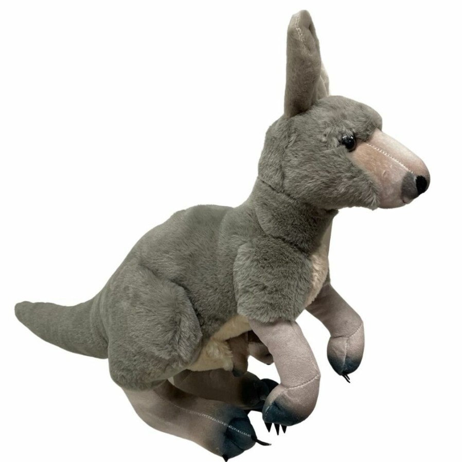 Animals * | Sale Kangaroo With Joey Soft Toy 38Cm Soft Plush Toy By Wild Republic Artist Collection