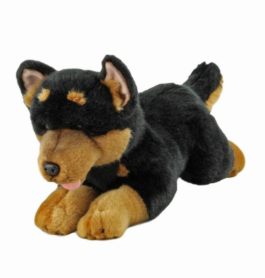 Animals * | Bocchetta Plush Toys Promotions Black & Tan Australian Kelpie Stuffed Animal Soft Plush Toy Gadget