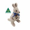 Animals * | Realaus Australia Fashion Australian Made Kangaroo With Joey 28Cm Stuffed Animal Soft Plush Toy