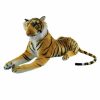 Animals * | Elka Australia Quick Delivery Jumbo Laying Gold Tiger Plush Toy 90Cm Stuffed Animal Soft Plush Toy