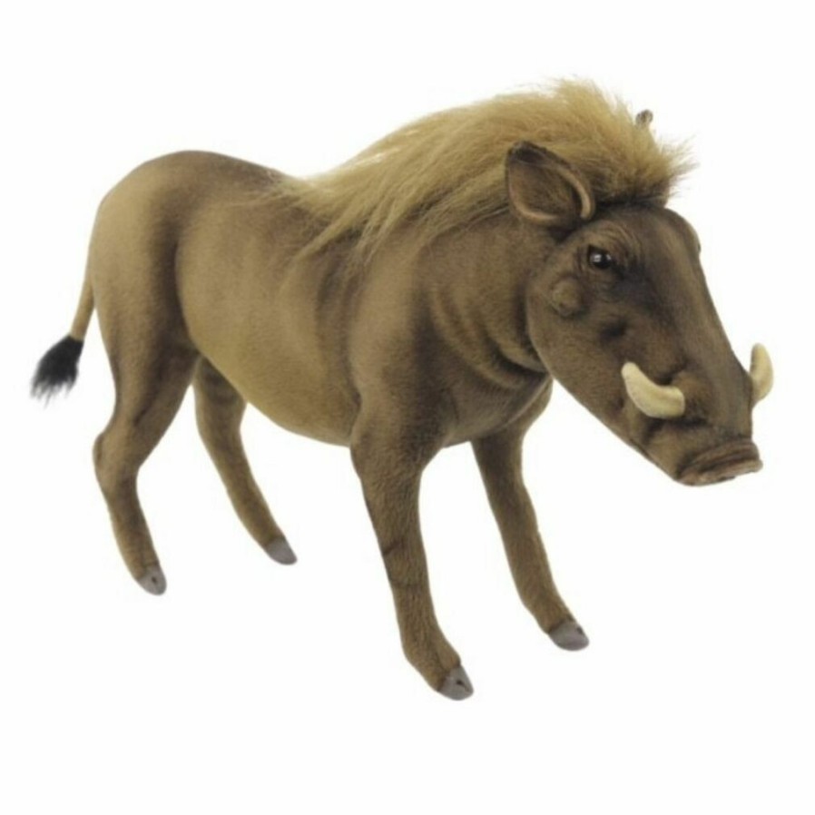 Animals * | New Threads Realistic Warthog Soft Plush Toy By Hansa