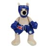 Animals * | Realaus Australia Best Price Boxing Kangaroo Blue Australian Souvenir Small Stuffed Animal