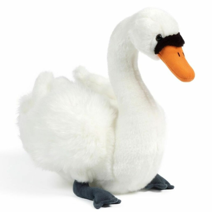 Animals * | Best Price Swan Soft Plush Toy By Living Nature