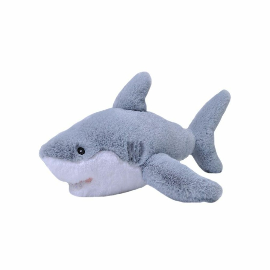 Animals * | Tendy Style Ecokins Shark Great White Soft Toy Mini Wild Republic