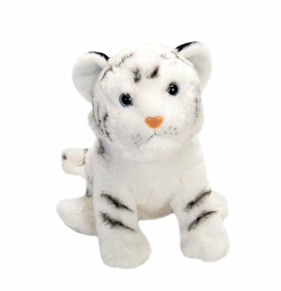 Animals * | Fashion White Tiger Cub Medium Stuffed Animal Soft Plush Toy Cuddlekins Wild Republic