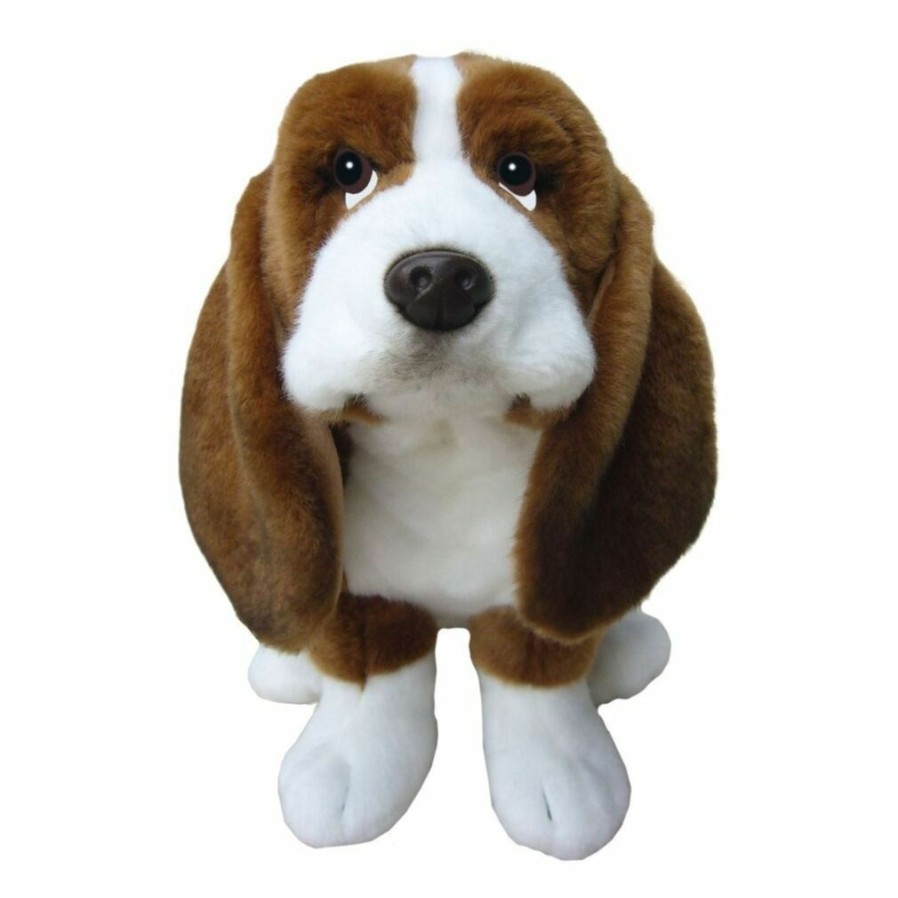 Animals * | Top Sell Basset Hound Dog Soft Toy 30Cm Faithful Friends Collectables