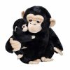 Animals * | Promotions Chimp Soft Toy Mum And Baby 30Cm Soft Plush Toy By Wild Republic