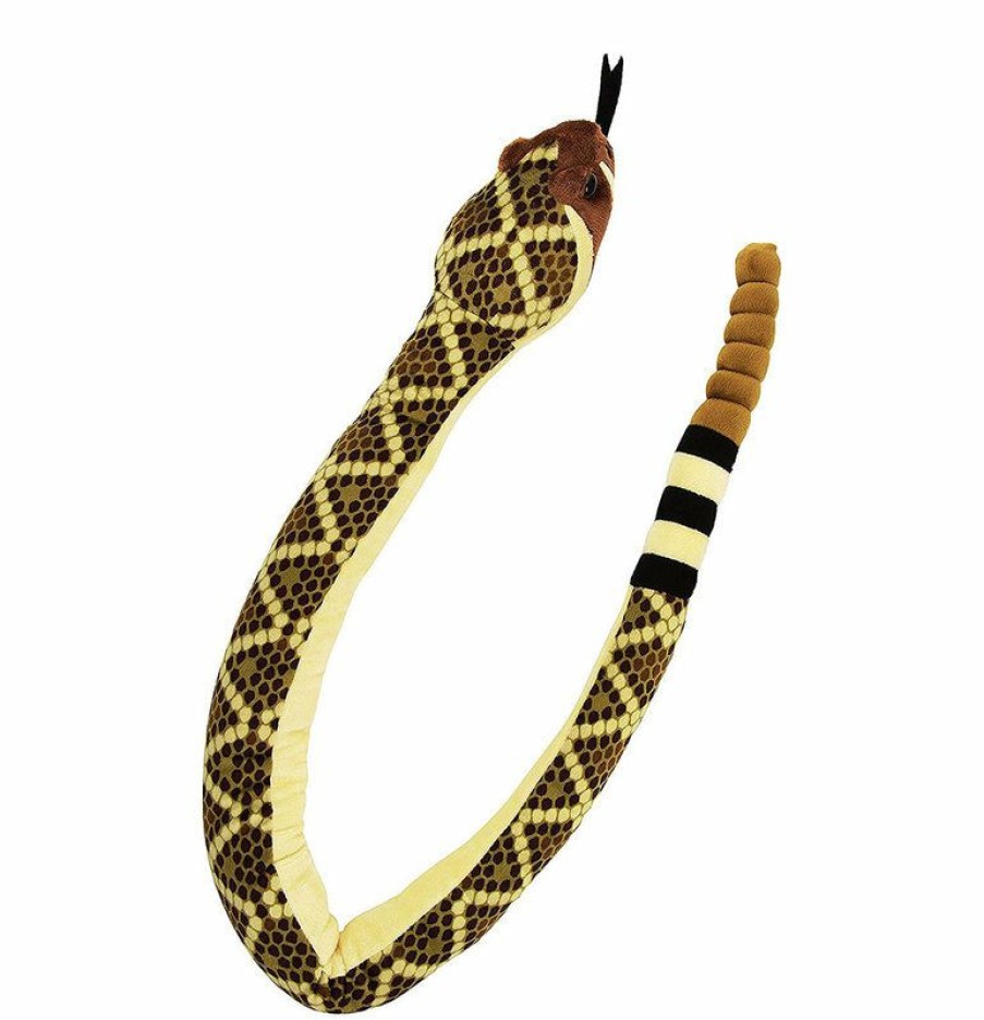 Special Occasions * | Top Sell West Diamond Back Snake Soft Toy With Sound 137Cm Plush Toy By Wild Republic