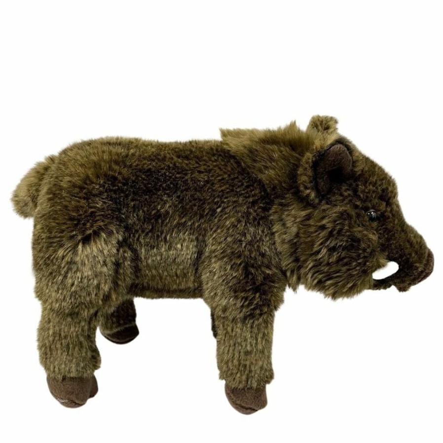 Animals * | Discount Wild Boar Soft Plush Toy By Living Nature