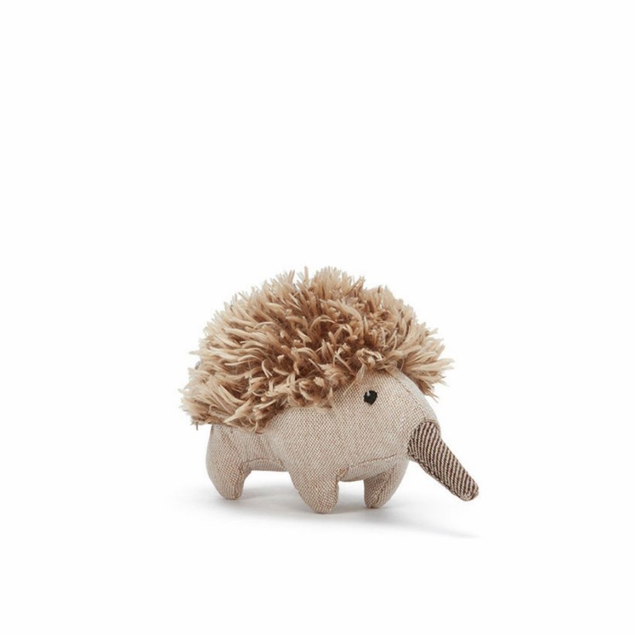 Animals * | New Threads Mini Spike The Echidna Rattle Babysafe Soft Plush By Nana Huchy