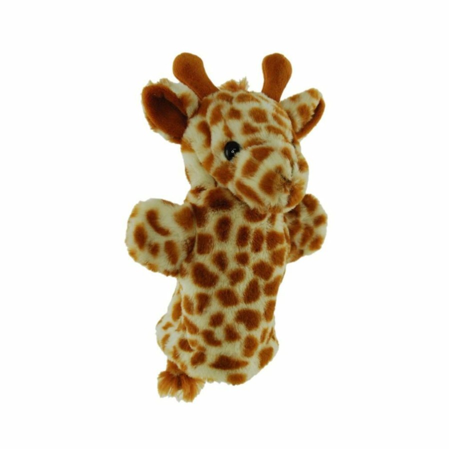 Puppets * | Elka Australia New Threads Giraffe Hand Puppet Soft Plush Toy Stuffed Animal By Elka