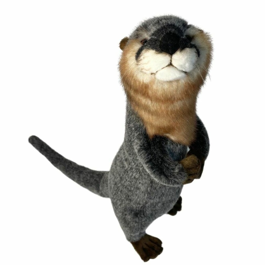 Animals * | Gift Selection Standing Otter Soft Plush Toy By Hansa