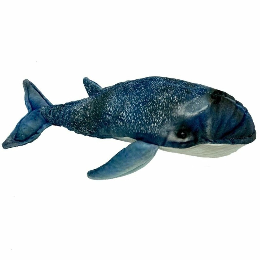 Animals * | Huggable Toys Discount Blue Whale Aquatic 32Cm Soft Plush Toy By Huggable